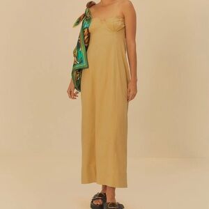 NWT Farm Rio Cropped Linen Dress